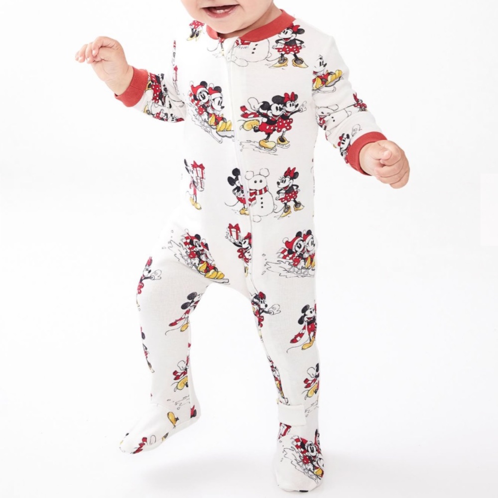 Disney Mickey Mouse Holiday Organic Family Pajama Collection